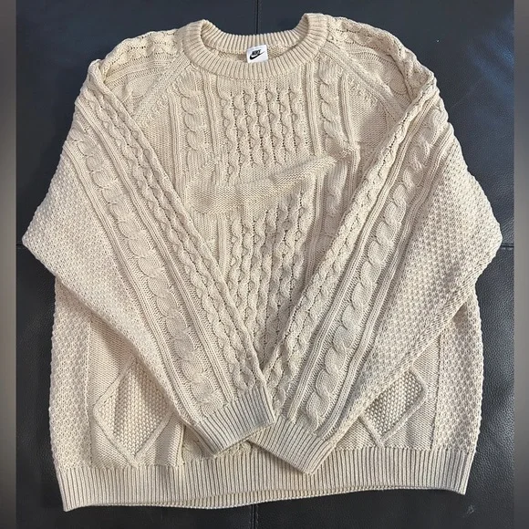 Nike | Sweaters | Nike Cable Knit Sweater | Poshmark